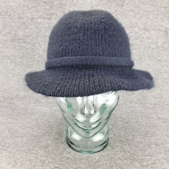 ✅VTG ARIS KNITS Thermal Puff Acrylic Sweater Knit Small Brim Cloche Bucket Hat - Picture 2 of 8